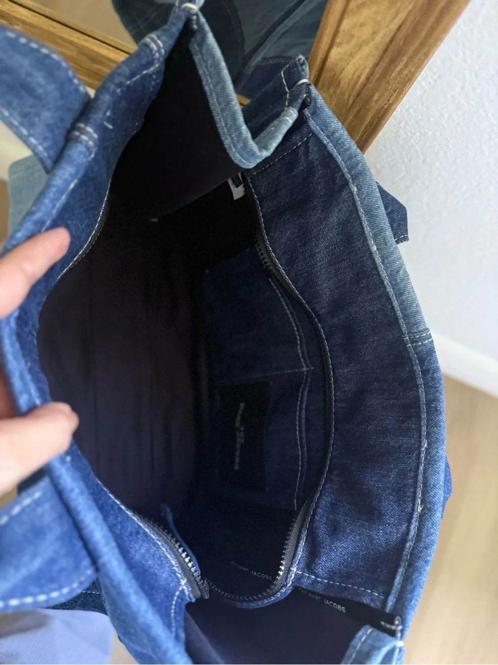 Marc Jacobs Patchwork Denim Tote Bag in Blue - Picture 5 of 10
